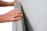 Prallschutzmatte-Wandbefestigung-grau - Prallschutzmatten für Wände sowohl für den Innen- als auch für den Außenbereich