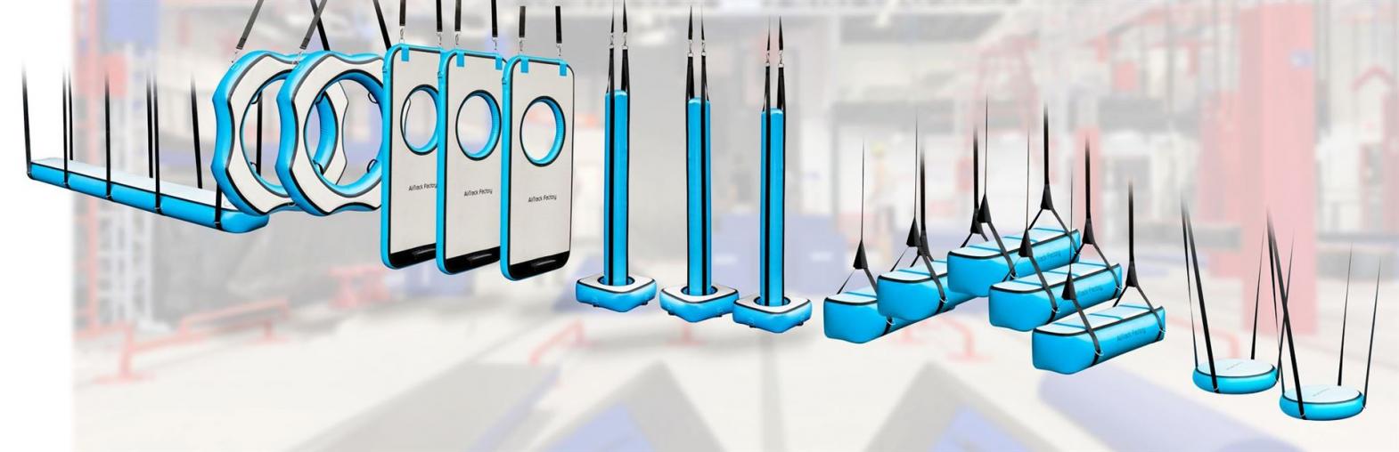 Ninja Air - Obstacles - verschiedene Obstacles/Hindernisse von AirTrack Factory lassen sich perfekt miteinander kombinieren zu einem Parcour für den Ninja-Sport. Ninja Air - Obstacles - luftgefüllte Hindernisse für den Ninja-Sport von AirTrack Factory