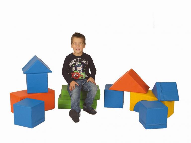 Bausteinsatz-Kalle - Großbausteine Mini für Kleinkinder bis 2 Jahre