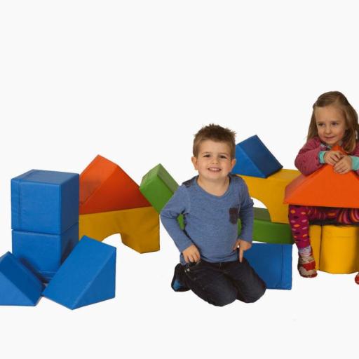 Bausteinsatz-Hannah-Mini - Großbausteine Mini für Kleinkinder bis 2 Jahre