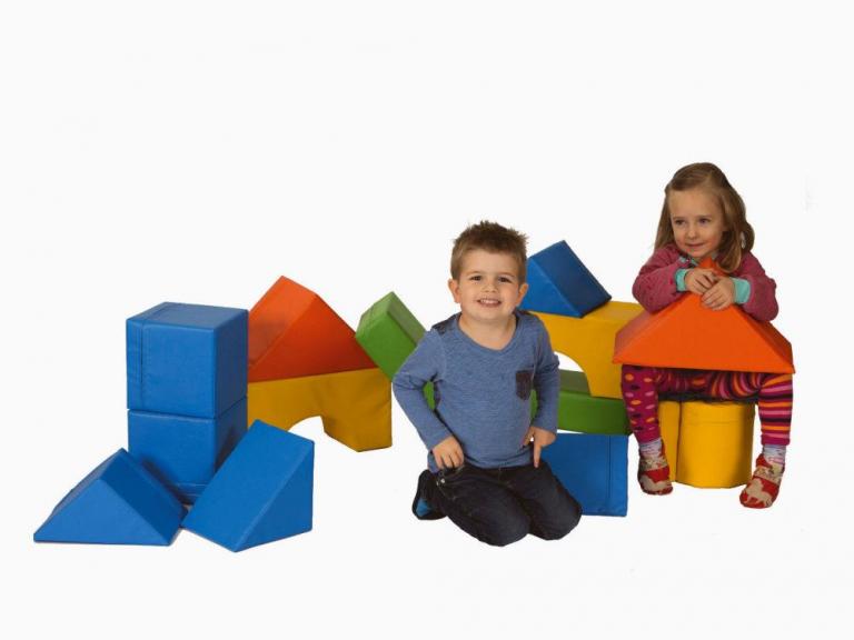 Bausteinsatz-Hannah-Mini - Großbausteine Mini für Kleinkinder bis 2 Jahre