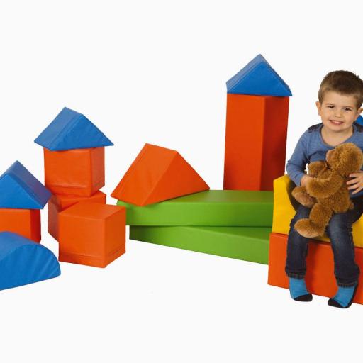 Bausteinsatz-Lukas-Mini - Großbausteine Mini für Kleinkinder bis 2 Jahre