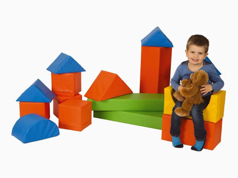 Bausteinsatz-Lukas-Mini - Großbausteine Mini für Kleinkinder bis 2 Jahre