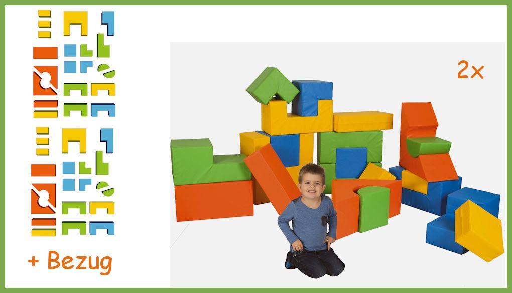 Bausteinsatz-Lotta - die Bewegungsbausteine von Bänfer werden gerne eingesetzt in der Kita, Grundschule, Spielgruppe, Therapie und Arztpraxis. Bausteinsatz-Lotta - die Großbausteine MAXI für Kinder ab 4 Jahren sind die am meisten verbreiteten Baumodule