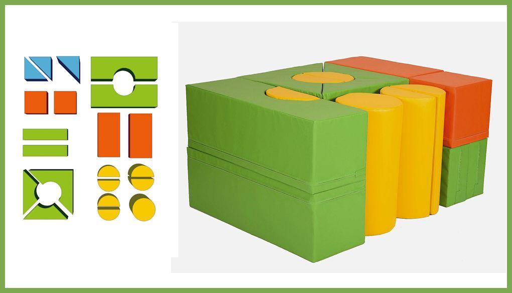 Bausteinsatz-Trixi-Maxi-Bänfer - die Bewegungsbausteine von Bänfer werden gerne eingesetzt in der Kita, Grundschule, Spielgruppe, Therapie und Arztpraxis. Bausteinsatz-Trixi-Maxi-Bänfer - die Großbausteine MAXI für Kinder ab 4 Jahren sind die am meisten verbreiteten Baumodule