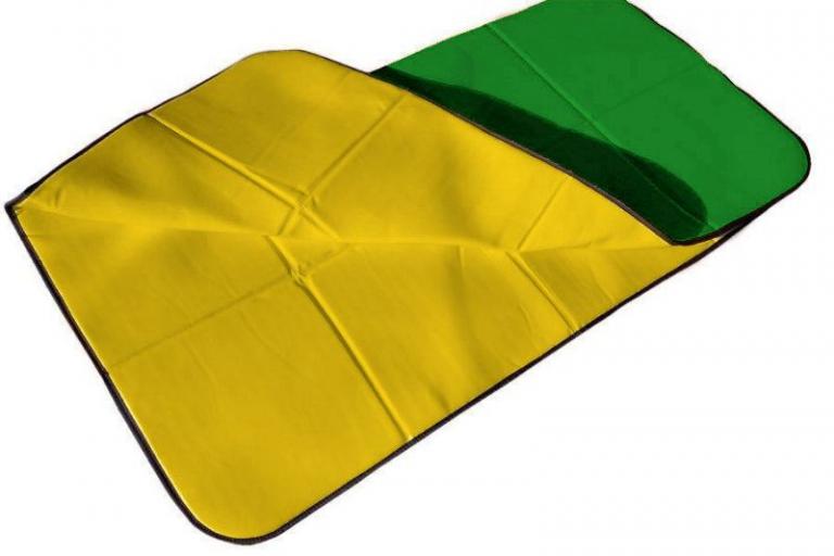 Babymatte Krabbelmatte in grün-gelb - der ideale Untergrund für die Kleinen