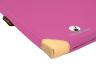 Leichtturnmatte-Soft mit Lederecken - pink - für Babys und Kleinkinder