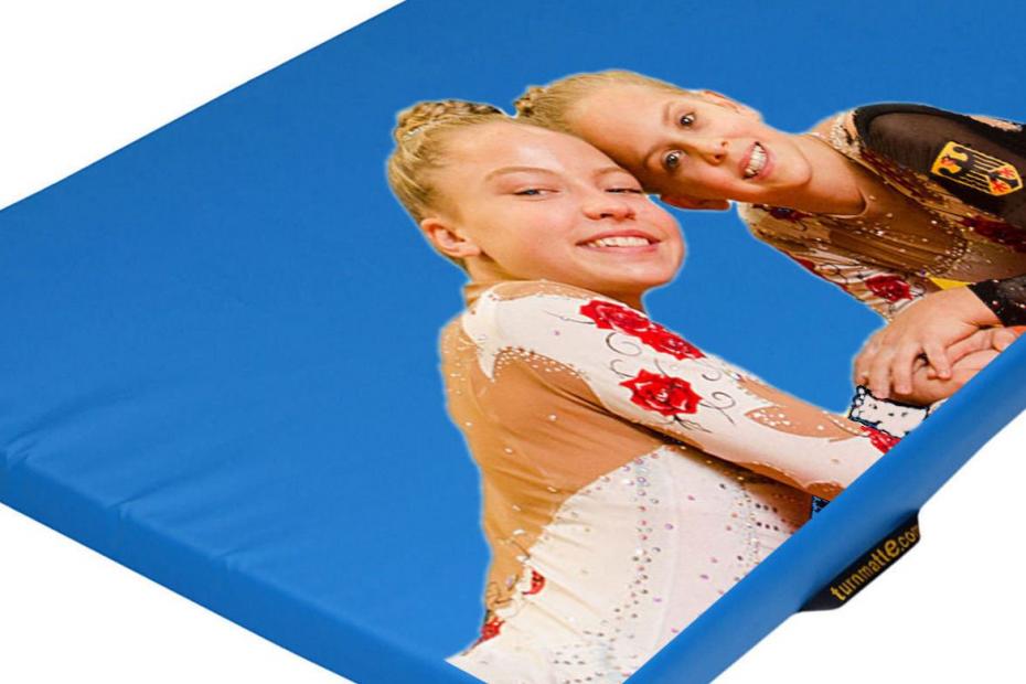 Turnmatte mit Aufdruck