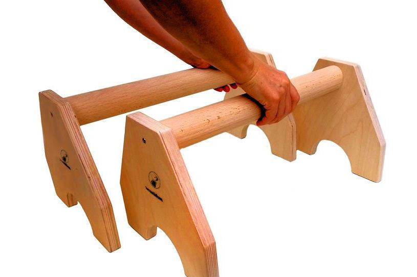 25cm Parallettes Holz Handstand Liegestützgriffe Minibarren Bodyweight Training 