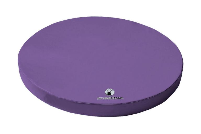 Weichbodenmatte-rund-lila - mit einer Stärke von 10 bis 25 cm - zum Spielen, Toben, Turnen