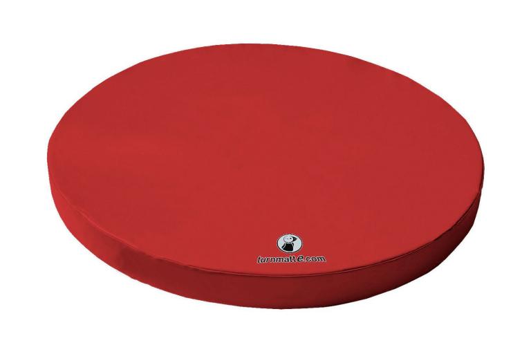 Weichbodenmatte-rund-rot - mit einer Stärke von 10 bis 25 cm - zum Spielen, Toben, Turnen