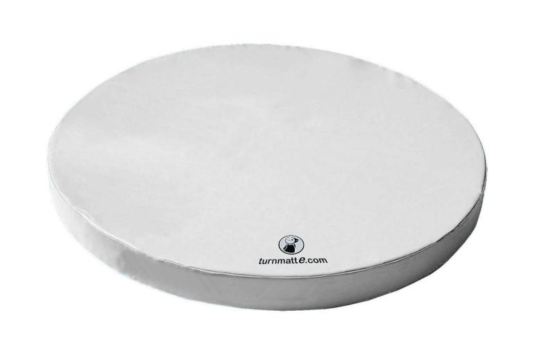 Weichbodenmatte-rund-weiß - mit einer Stärke von 10 bis 25 cm - zum Spielen, Toben, Turnen