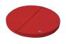 runde Weichbodenmatte - rot - die Matte kann in einzelne Viertelkreise getrennt werden