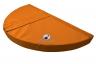 Rundmatte Hälfte - orange - die runde Weichbodenmatte kann in 4 Teile zerlegt werden
