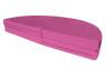 Weichbodenmatte rund - zusammengeklappt - pink - die Matte kann in einzelne Viertelkreise getrennt werden