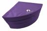 Weichbodenmatte - rund - zusammengelegt - lila - die Rundmatte besteht aus 4 Viertelkreisen