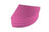 Weichbodenmatte rund - zusammen - pink - die Matte kann in einzelne Viertelkreise getrennt werden