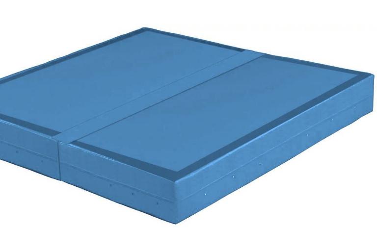 Bouldermatte-Connect-hellblau - mit optimalen Dämpfungseigenschaften - original turnmatte.com