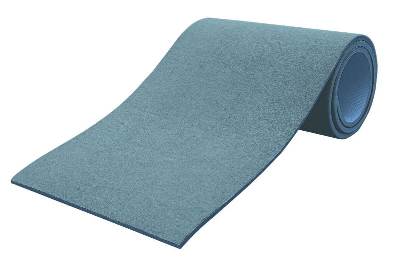 Rollmatte - hellblau - die Nadelfilzfläche ist angenehm weich und wertbeständig