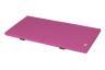 Klappmatte-auseinander-pink - platzsparende Faltmatte