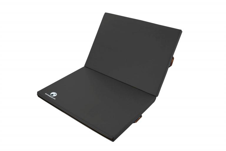 Klappmatte-schwarz - Turnmatte faltbar - für mehr Stauraum