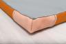 Leichtturnmatte-Lederecken-Unterseite-Detail-orange - mit speziellem Antirutschboden