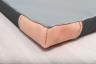 Leichtturnmatte-Lederecken-Unterseite-Detail-schwarz - mit speziellem Antirutschboden