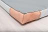Leichtturnmatte-Lederecken-Unterseite-Detail-weiss - mit speziellem Antirutschboden