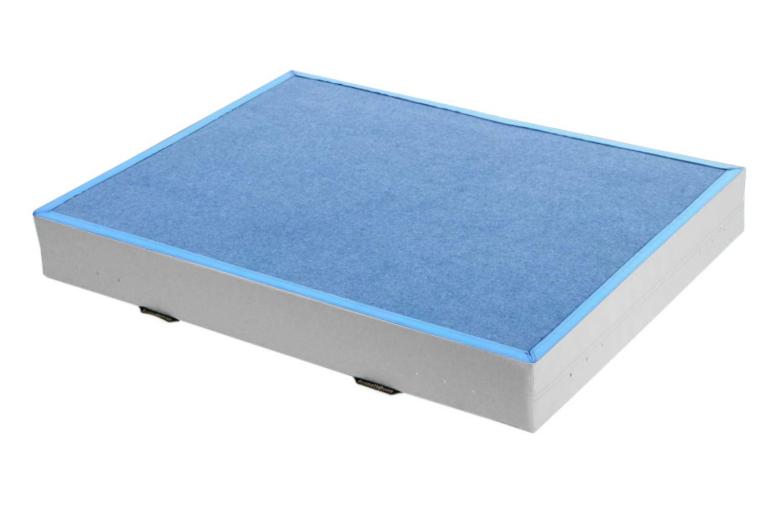 Niedersprungmatte-blau-weiss - mit optimaler Dämpfung und Härtegrad