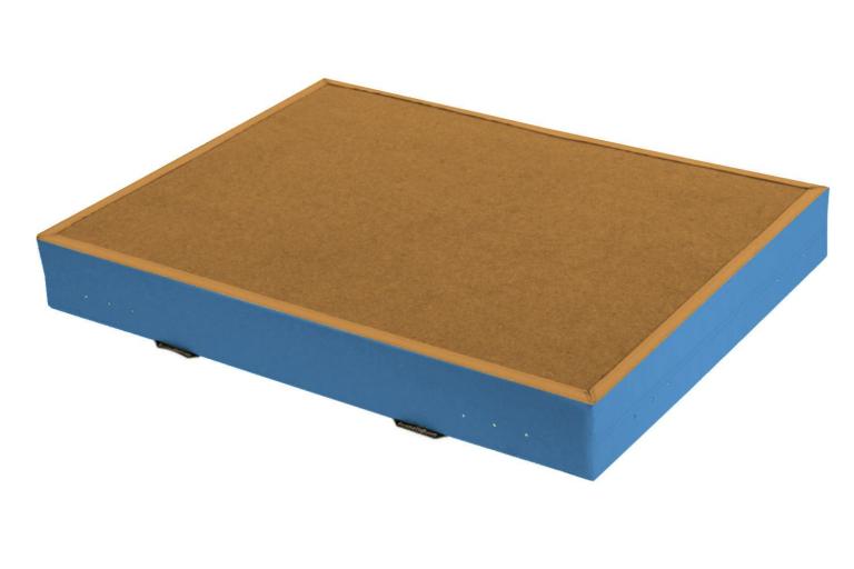 Niedersprungmatte-gelb-hellblau - mit optimaler Dämpfung und Härtegrad