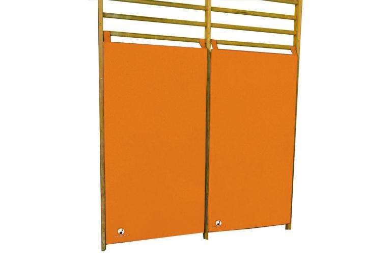 Prallschutzmatten-fuer-Sprossenwaende-orange - zur Sicherheit von kleinen und großen Sportlern