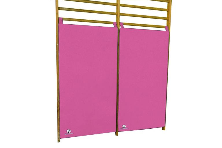 Prallschutzmatten-fuer-Sprossenwaende-pink - zur Sicherheit von kleinen und großen Sportlern