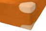 Kaufen Sie Ihre Weichbodenmatte mit integrierten Lederecken bei turnmatte.com - Weichbodenmatte hier in orange.
