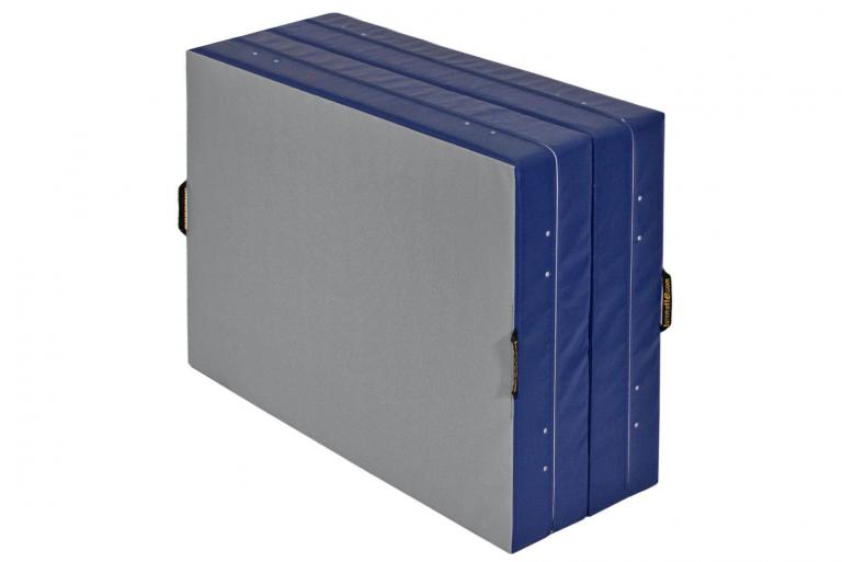 Die perfekte Matte für Ihr Training: Weichboden klappbar in blau.