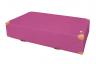 Weichboden mit Lederecken - pink - diese Weichbodenmatte ist mit 8 Lederecken ausgestattet