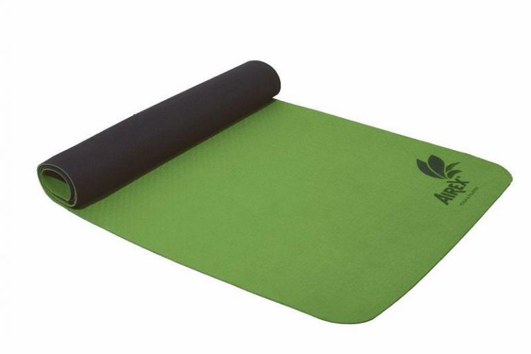 Airex-ECO-grün - Diese hochwertige Yogamatte von Airex wird aus Recyclingmaterial hergestellt.