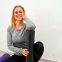 Yogamatte Natur-Kautschuk Trend Line