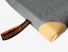 Bezug Geraeteturnmatte Trageschlaufen Lederecken grau - hochwertiger Ersatzbezug für Geräteturnmatten - original turnmatte.com